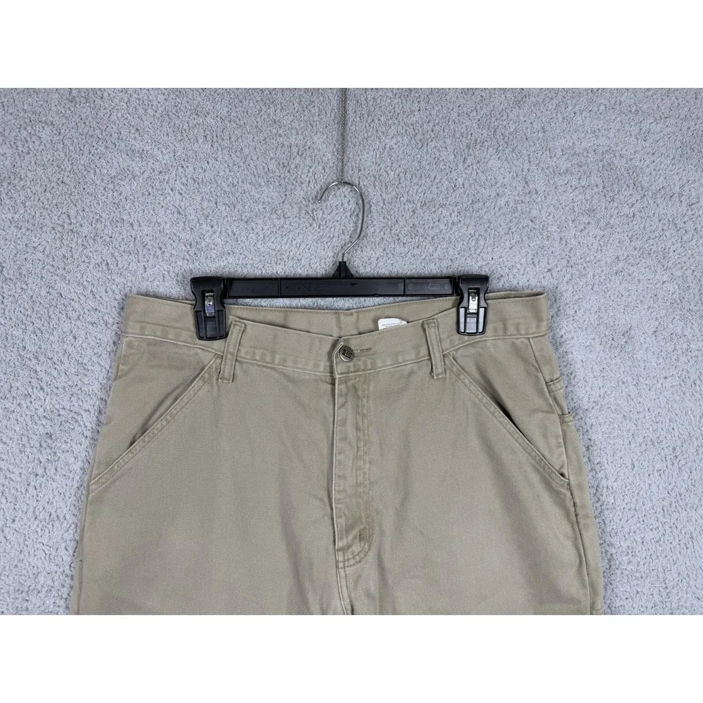 Vintage 90s Levis L2 Pants Mens 34x32 Beige Cargo Baggy Skater Workwear Cotton‎